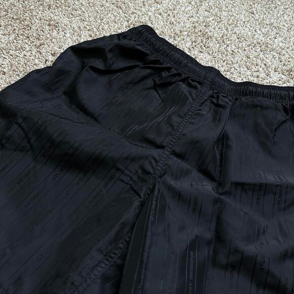 Black striped Stussy Swim Suit Bathing Suit Trunks Shorts - Picture 3 of 8